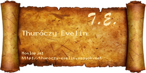 Thuróczy Evelin névjegykártya