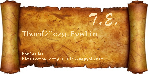 Thuróczy Evelin névjegykártya